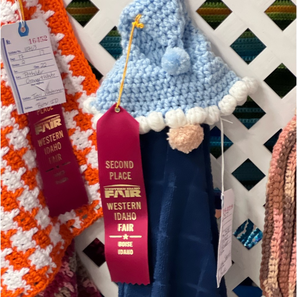 Gnome Hand Towel Topper with Hand Towel New Made in USA by Me